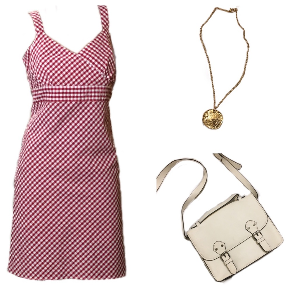 Faded glory red and white dress! ♥️